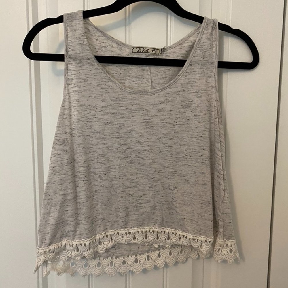 Gray Chloe K Tank Top